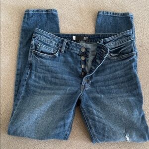 KUT Juliet Slouchy Boyfriend Everyday Favorite Button Fly Jeans Women's size 10